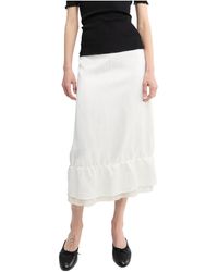 TOTEME - Totême Layered Satin Skirt - Lyst