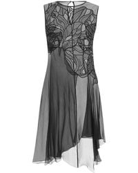 Alberta Ferretti - Semi-Sheer Sleeveless Top - Lyst