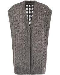 Herno - Long Sleeveless Cardigan - Lyst