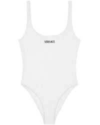 Versace - Logo' One-Piece Swimsuit - Lyst