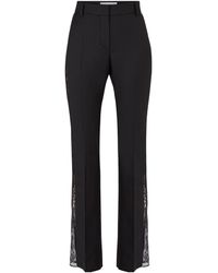 Nina Ricci - Lace-Detail Straight-Leg Trousers - Lyst