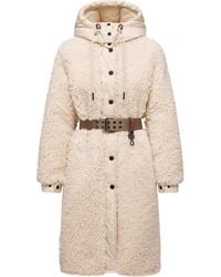 Moncler - Grenoble Blavet Teddy Hooded Long Down Jacket - Lyst