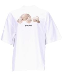Palm Angels - Bear Loose Logo-Print T-Shirt - Lyst