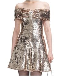 self portrait beaded tulle mini dress A-line Chiffon Vintage Bridal Gown main image 1