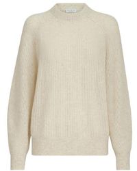 Brunello Cucinelli - Mohair, Cotton And Wool Diamond Yarn English Rib Sweater - Lyst