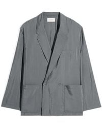 Lemaire - Double-Breasted Long-Sleeved Jacket - Lyst