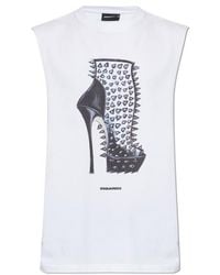 DSquared² - Sleeveless T-Shirt - Lyst