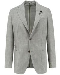 Lardini - Single-Breasted Two-Button Blazer - Lyst
