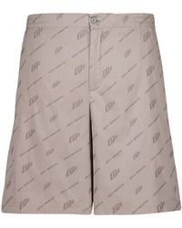 Off-White c/o Virgil Abloh - Jacquard Bowling Shorts - Lyst