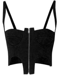 Dion Lee - Zip-Front Bustier Top - Lyst