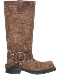 Acne Studios - Denim Buckle Boots - Lyst