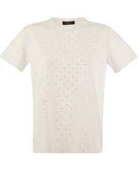 Fabiana Filippi - Stud Embellished Crewneck T-Shirt - Lyst