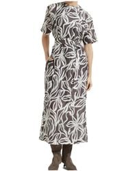 Brunello Cucinelli - Floral-Print Monili-Detail Maxi Dress - Lyst