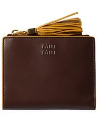 Miu Miu - Small Leather Wallet - Lyst