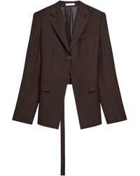 Helmut Lang - Single-Button Belted Back Blazer - Lyst