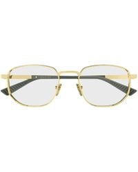Gucci - Eyewear Panthos Frame Glasses - Lyst