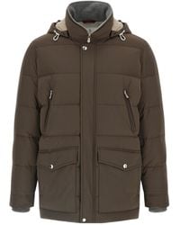 Brunello Cucinelli - Zip-Up Hooded Jacket - Lyst