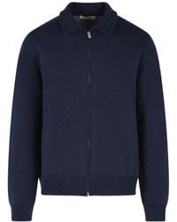 Lardini - Long Sleeved Zip-Up Jacket - Lyst