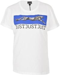Just Cavalli - Pattern Printed Short-Sleeved T-Shirt - Lyst