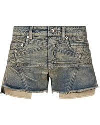 Rick Owens - Denim Shorts With Belt Loops - Lyst