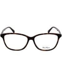 Max Mara - Rectangular Frame Glasses - Lyst