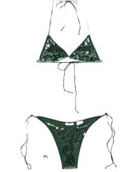 Oséree - Oséree Marylin Sequin Triangle Bikini Set - Lyst