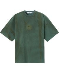 Stone Island - Regular-Fit T-Shirt With 'Bark Tee' Print - Lyst