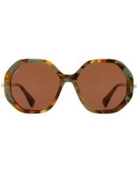 Max Mara - Irregular Frame Sunglasses - Lyst