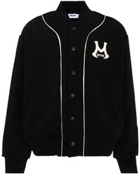 MSGM - Logo-Patch Bomber Jacket - Lyst