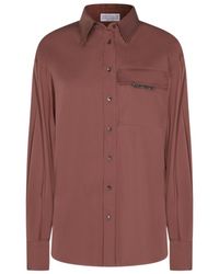 Brunello Cucinelli - Button-Up Long-Sleeved Shirt - Lyst