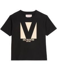 Valentino - Chez -Printed Crewneck T-Shirt - Lyst