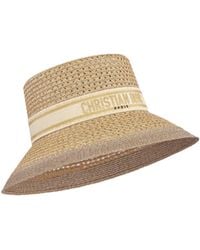 Dior - Logo Band Wide-Brim Hat - Lyst