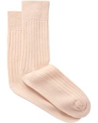 The Elder Statesman - Ribbed Cashmere Socks - Lyst