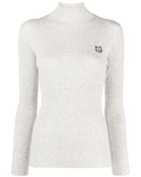 Maison Kitsuné - Mock-Neck Sweater - Lyst
