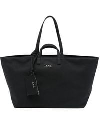 A.P.C. - Le Drummer Toile Top Handle Bag - Lyst