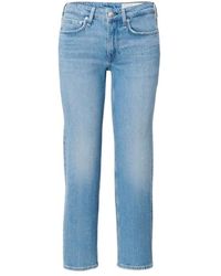 Rag & Bone - Faded Straight-Leg Jeans - Lyst