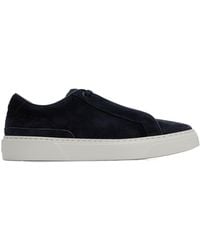 BOSS - Suede Sneakers - Lyst