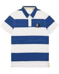 EA7 - Logo Patch Polo Shirt - Lyst