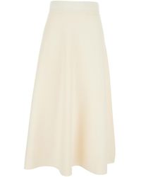 Max Mara - Long Skirt Viscose - Lyst