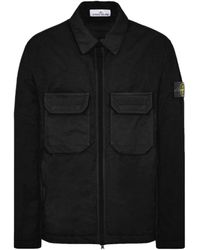 Stone Island - Compass-Motif Zip-Up Jacket - Lyst