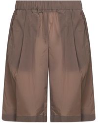 Herno - Pleated Elastic-Waist Shorts - Lyst