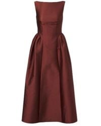Roland Mouret - Taffeta Midi Dress - Lyst