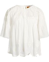 FARM Rio - Solid-Color Lace Short Sleeves - Lyst