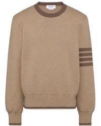 Thom Browne - 4-Bar Stripe Detailed Knitted Jumper - Lyst
