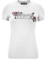 Versace Jeans Couture - Couture Floral Logo T-Shirt - Lyst