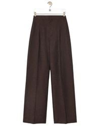 Loewe - High-Waist Straight-Leg Trousers - Lyst