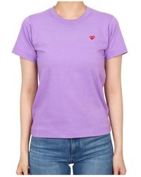 COMME DES GARÇONS PLAY - Short-Sleeved T-Shirt - Lyst