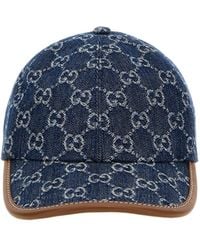 Gucci - Gg Monogrammed Denim Baseball Cap - Lyst