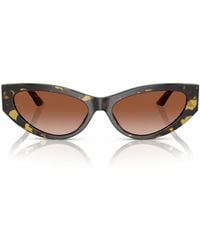 Versace - Greca Strass Cat-Eye Sunglasses - Lyst