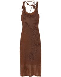 Cult Gaia - Pemma Appliquéd Knitted Midi Dress - Lyst